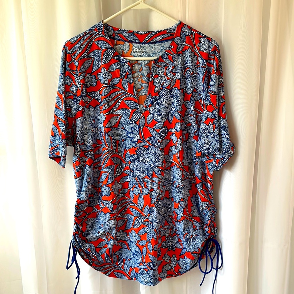 Ladies lands end swim top rash guard size 1x NWOT